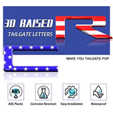 Chevrolet Silverado Tailgate Carbon Warrior Letters -3DTextured ABS Decals 2019-2023|Heatproof Scratch-Resistant | Carbon Mods